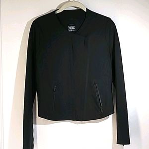 ATHLETA Black Stellar double zip Jacket Size XSmal